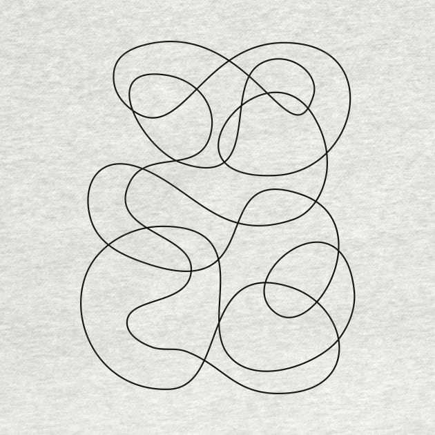 Simple Abstract Continuous Line by ApricotBirch